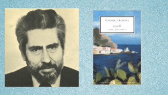 Carmelo Samonà e la copertina del libro Fratelli